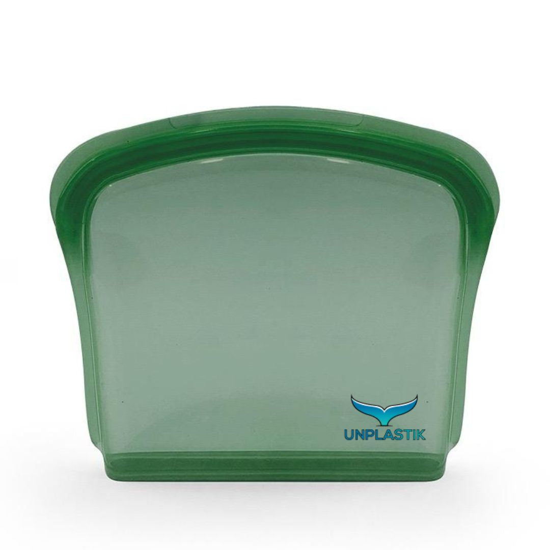 Unplastik Sandwich Bag - Pine Green | Food Storage | The Green Collective SG