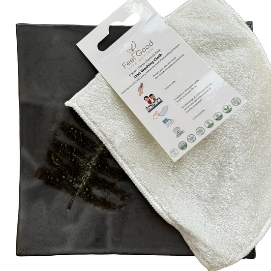 Feel Good Bamboo Fibres Chemical-Free Dish Washing Cloth | Cleaning supplies | The Green Collective SG