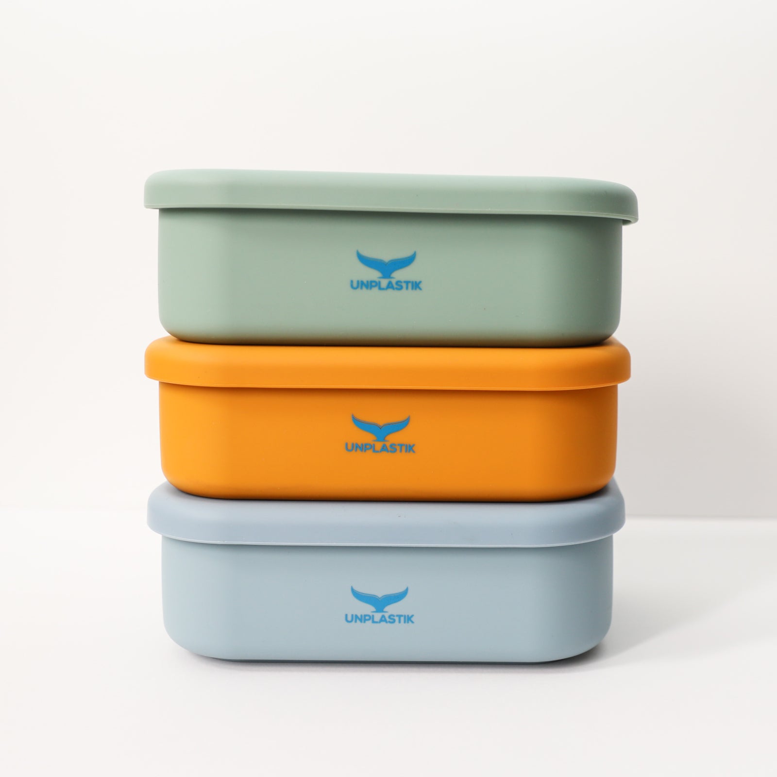 Box 3 Compartments Blue by Unplastik | Shop at The Green Collective
