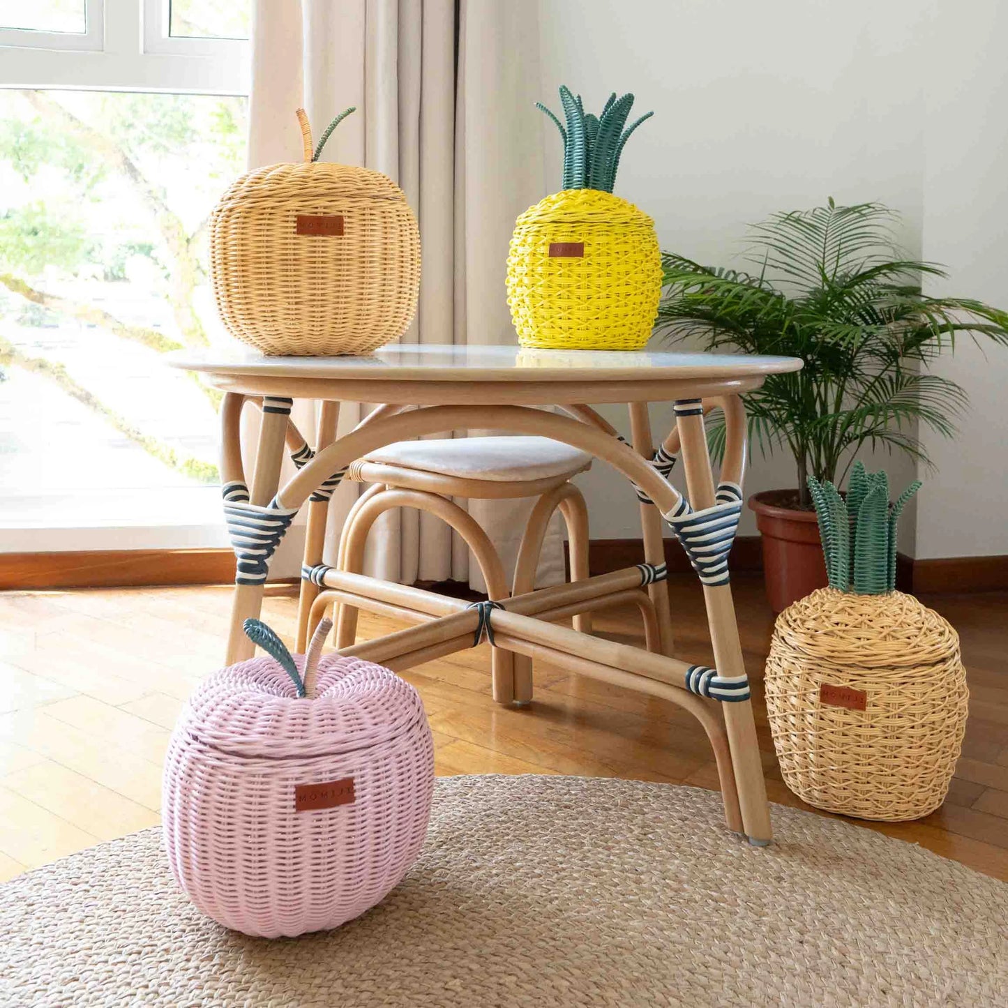 Momiji Pineapple Storage Basket - Small Natural