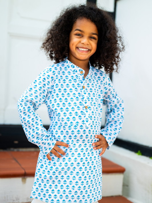Anchor Boys Blue Kurta Pajama