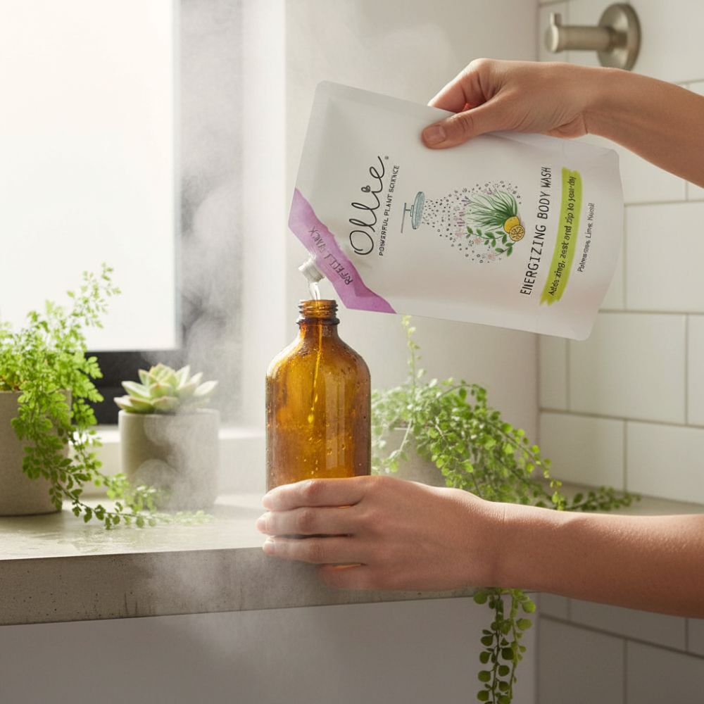 Ollie Organic Body Wash for Sensitive Skin (Palmarosa Lime)