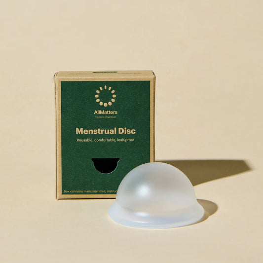 AllMatters Reusable Menstrual Disc with Organic Cotton Bag