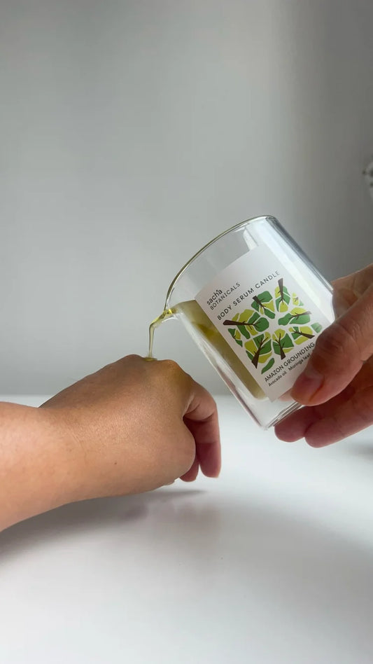 Sacha Botanicals Amazon Grounding Body Serum Candle