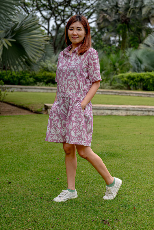 Ankara Womens Cotton Playsuit Multi coloured | Women Clothes | The Green Collective SG