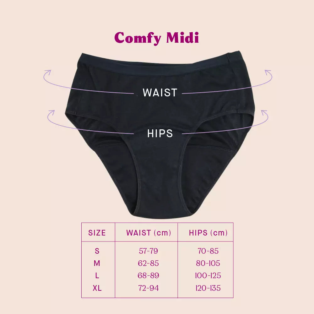 Perfectfit Comfy Midi – Medium Flow Period Underwear
