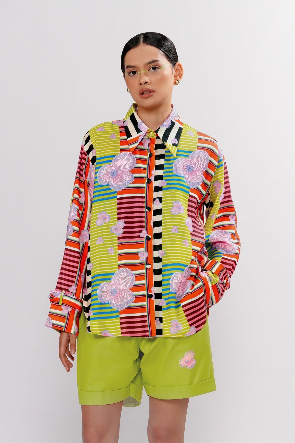 Calla The Label Bloomscape Basic Shirt - Vibrant