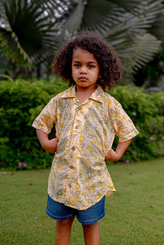 Bali Boys Cotton Shirt Multi coloured | kids Fashion | The Green Collective SG