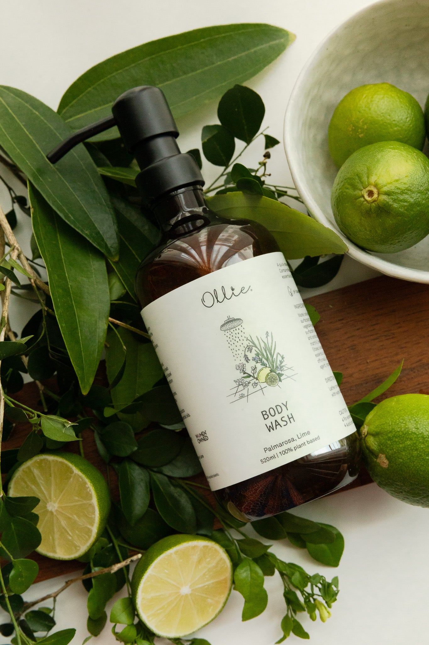 Ollie Body Wash (Palmarosa Lime) | Bodycare | The Green Collective SG