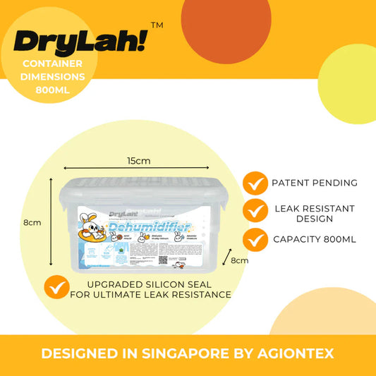 AGIONTEX Drylah Reusable Dehumidifier Kick-Start Canister Charcoal