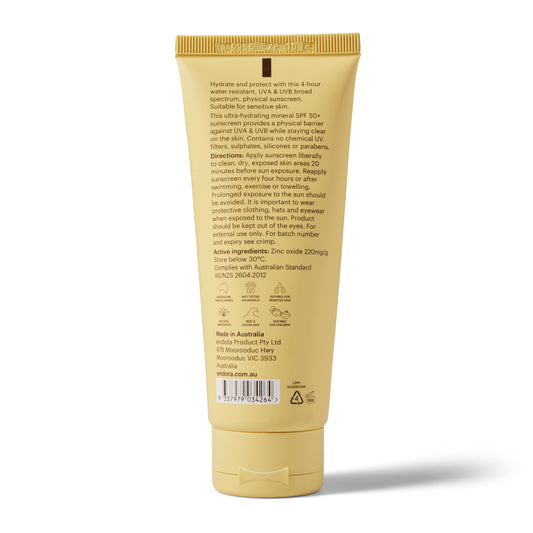 endota Natural Clear Mineral Sunscreen Zinc SPF 50+