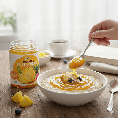 Faiz Premium Pineapple Spread 250g – Natural Pineapple Jam for Toast & Desserts