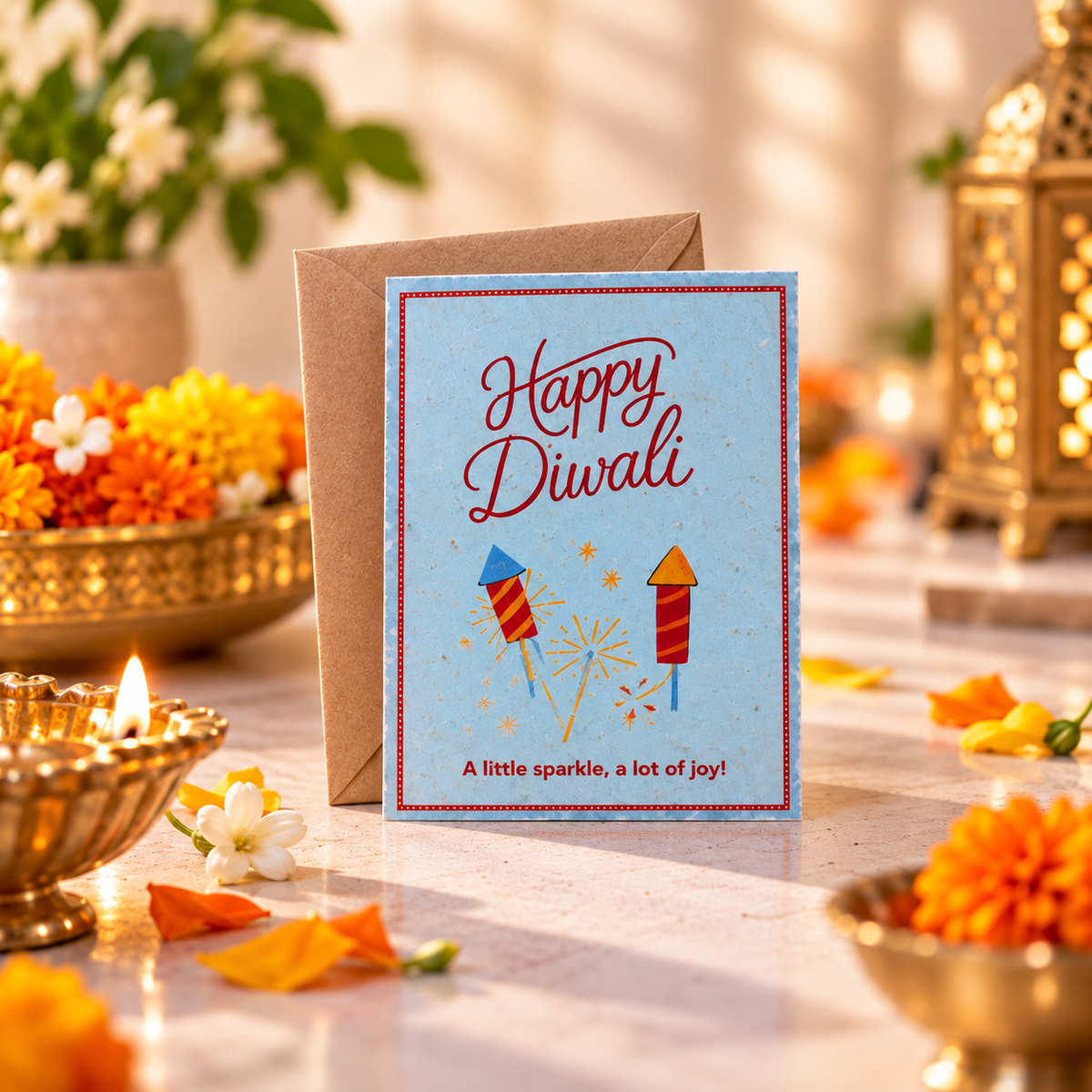 Diwali Plantable Greeting Card
