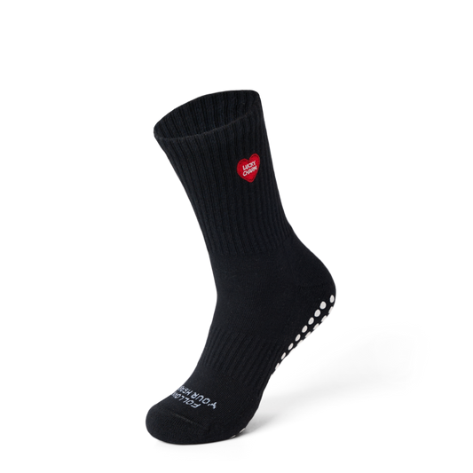 Talking Toes Lucky Heart Grip Socks