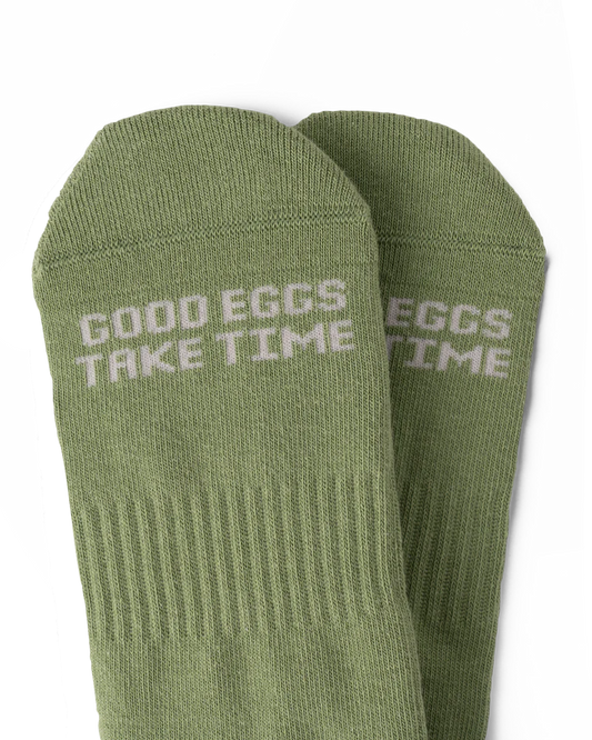 Talking Toes Clueless Egg Athletic Sock | Socks | The Green Collective SG