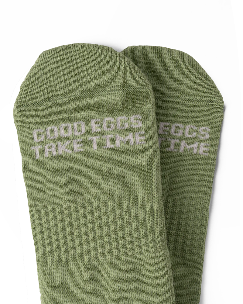 Talking Toes Clueless Egg Athletic Sock | Socks | The Green Collective SG
