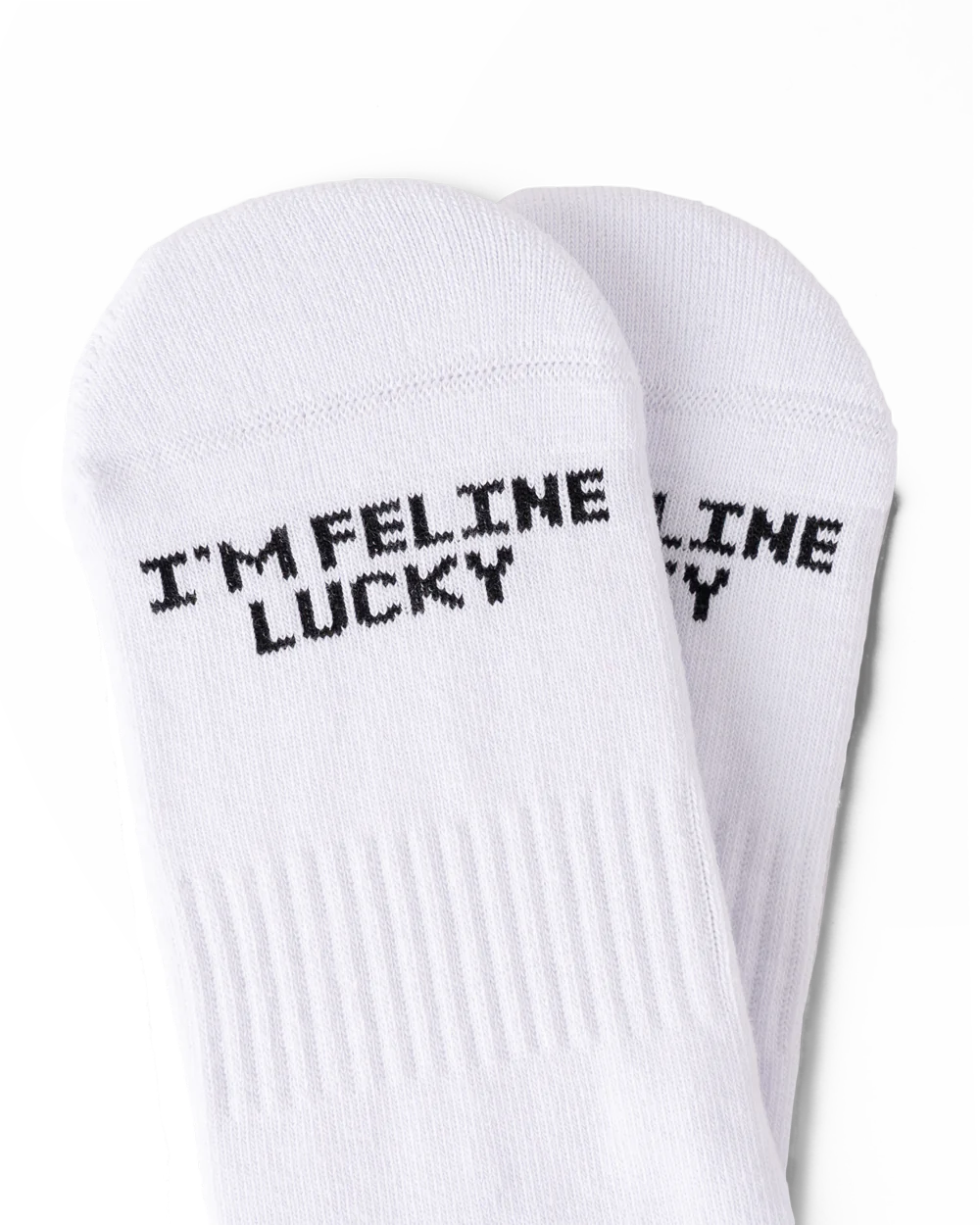 Talking Toes Fortune Feline Athletic Crew Sock | Socks | The Green Collective SG