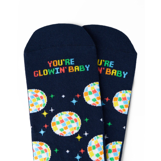 Talking Toes Rainbow Disco Crew Sock | Socks | The Green Collective SG