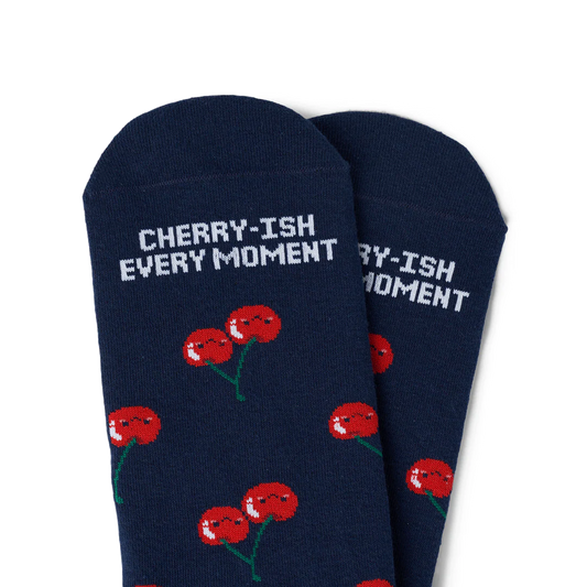 Talking Toes Cherry Cherry Crew Socks