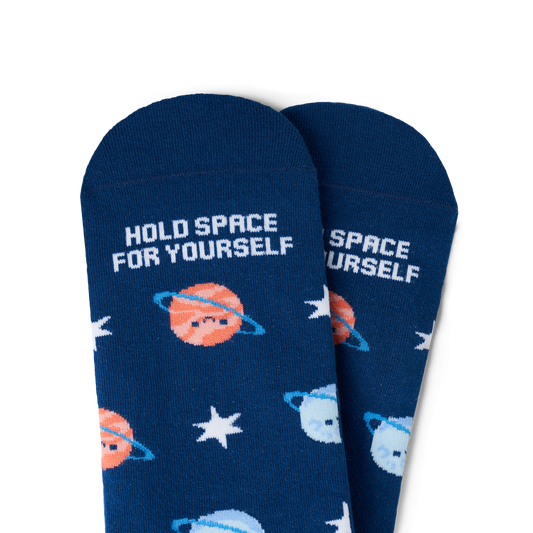Talking Toes Holding Space Crew Socks