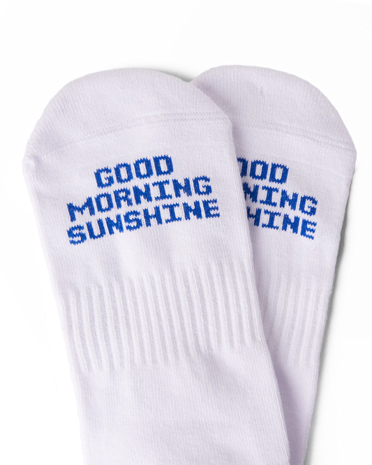 Talking Toes Morning Athletic Crew Sock | Other Accessories | The Green Collective SG
