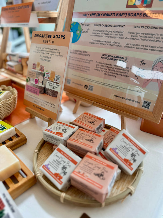 My Naked Bar Teh Halia Singapore Ginger Soap | Bodycare | The Green Collective SG