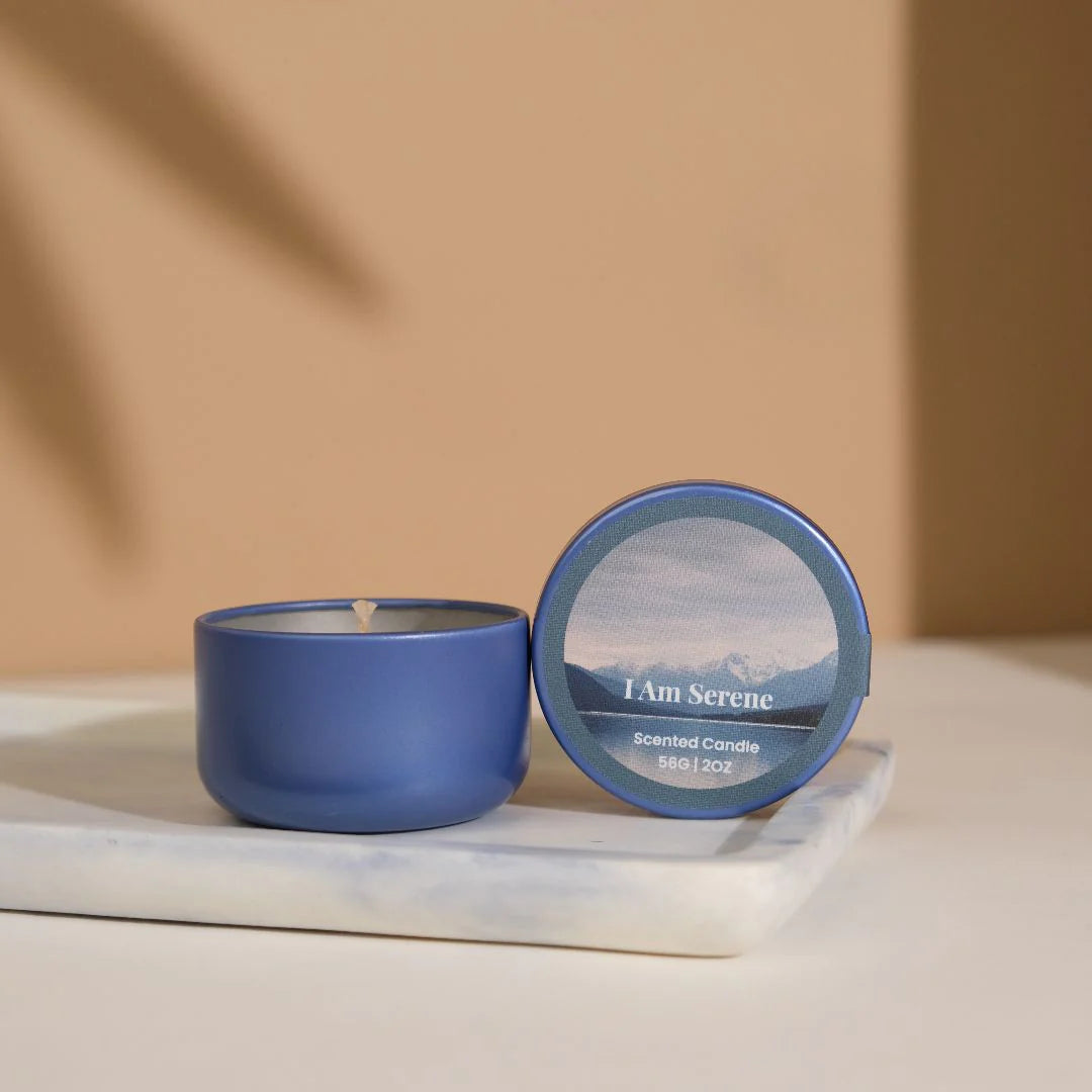 Innerfyre I Am Serene Affirmation Tea Tin Candle