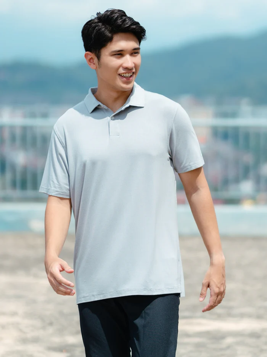 Kualesa Solid Organic Polo T Shirt for Men