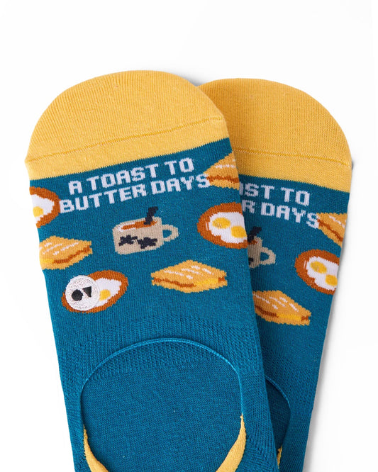 Talking Toes Local Breakfast No-Show Sock | Other Accessories | The Green Collective SG