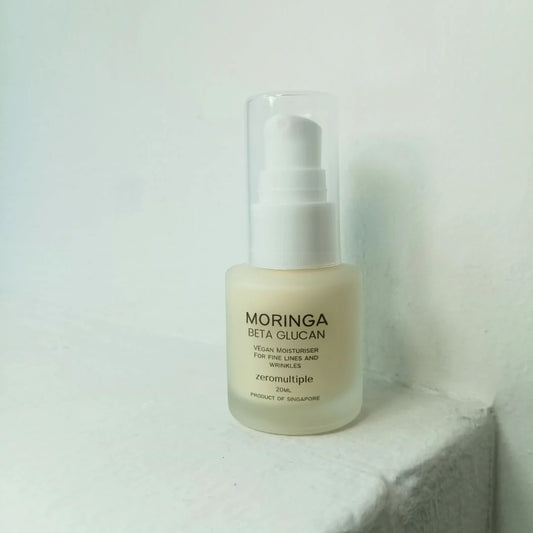 Zeromultiple Moringa Beta Glucan Moisturiser for fine lines and anti ageing