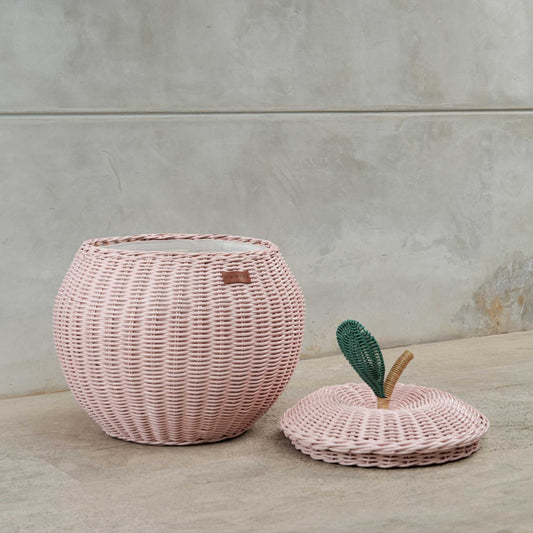 Momiji Apple Storage Basket - Medium Pink