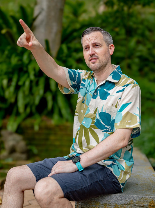 Valeria Blue Adults Unisex Shirt in Flex Cotton