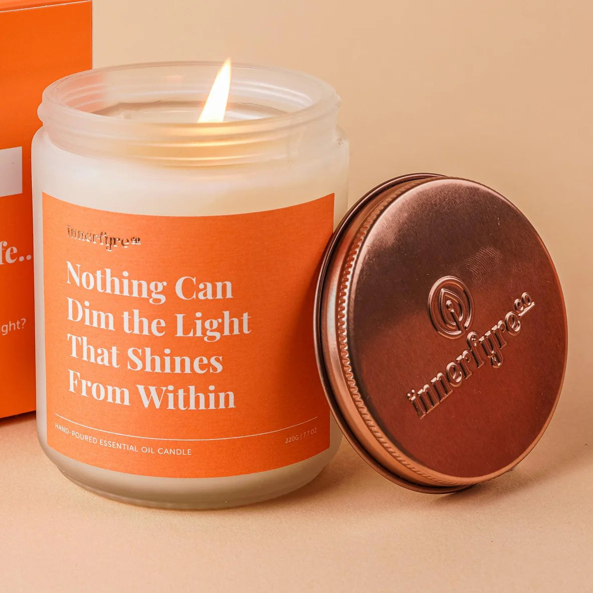 Innerfyre Affirmation Message in a Candle