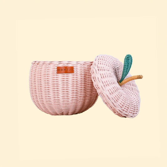 Momiji Apple Storage Basket - Small Pink