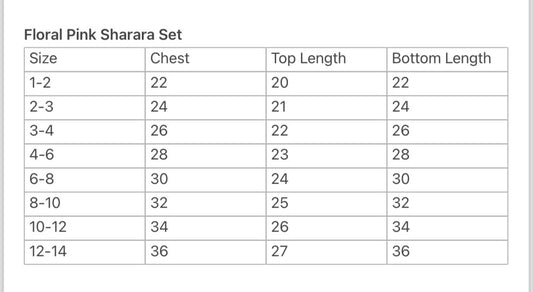 Nimbu Pink Bloom Kurti Sharara