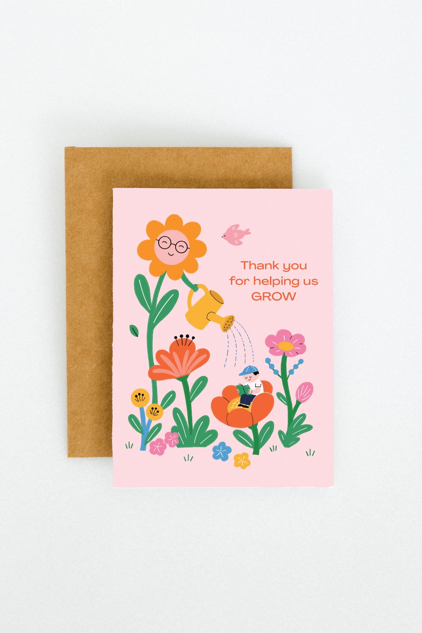 Teachers Day Plantable Greeting Cards - Thank you for helping us grow