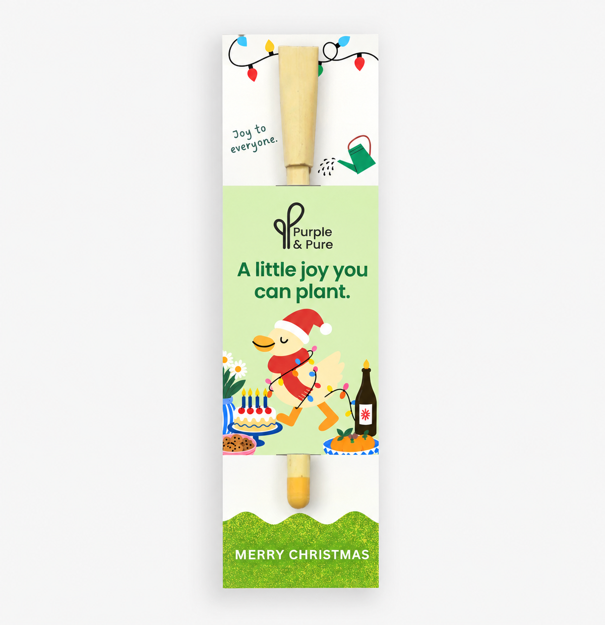Purple & Pure Plantable Seed Pen – Christmas Edition