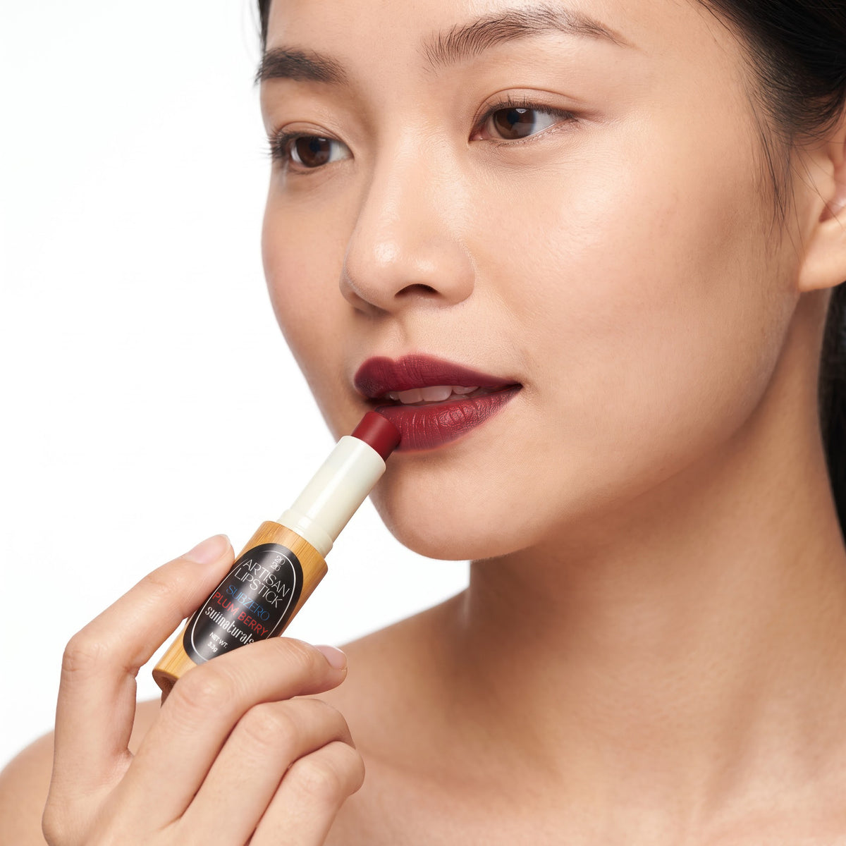 Suiinaturals Plum Berry Lipstick and Rose Tint Set