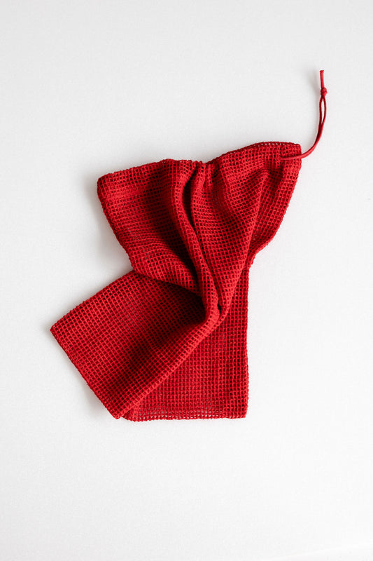 Purple & Pure Red Mesh Bag | Bags & Pouches | The Green Collective SG