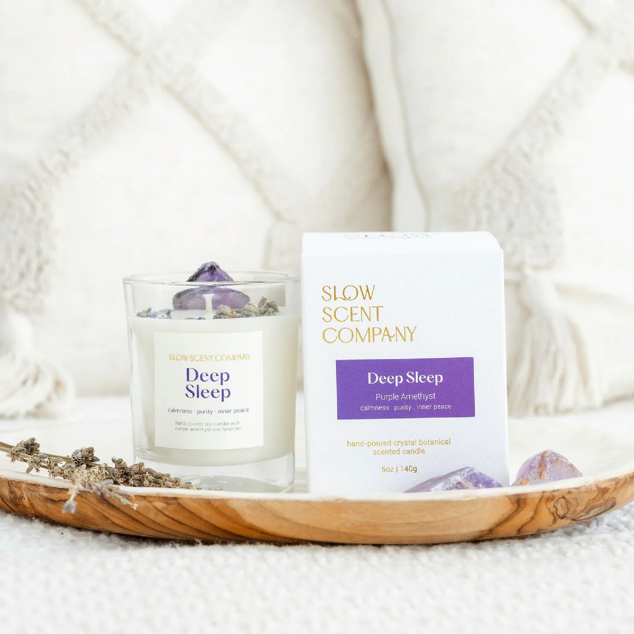 Slow Scent Deep Sleep Crystal Soy Candle