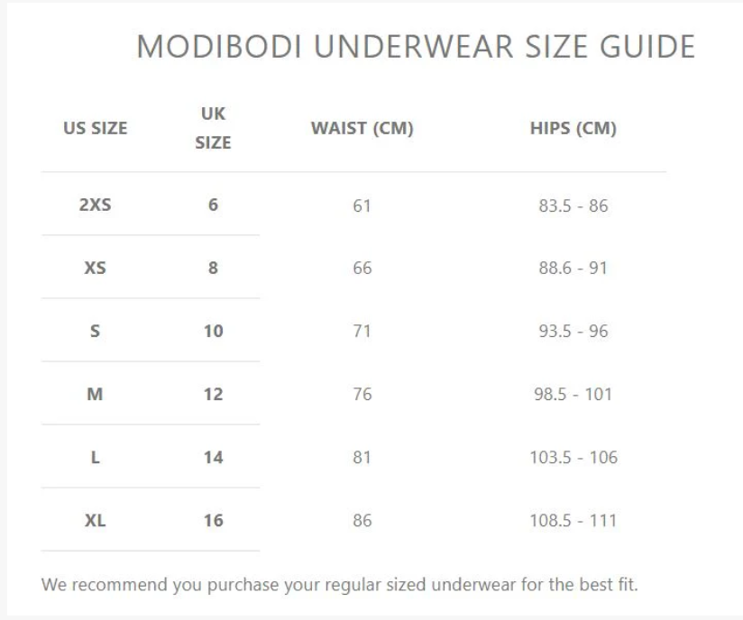 Modibodi Period Underwear Classic Bikini - Light-Moderate Absorbency