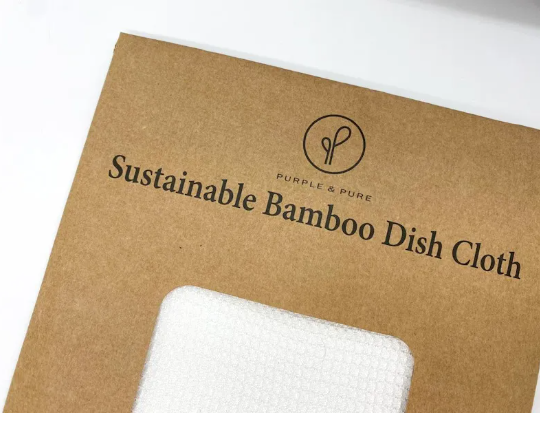 Purple & Pure Bamboo Dish Washing Cloth: The Eco-Friendly and Reusable Solution for your Kitchen