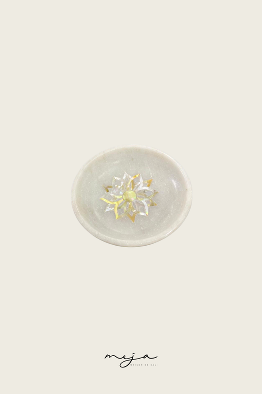 The Eclat Marble Jewelry Tray by Meja