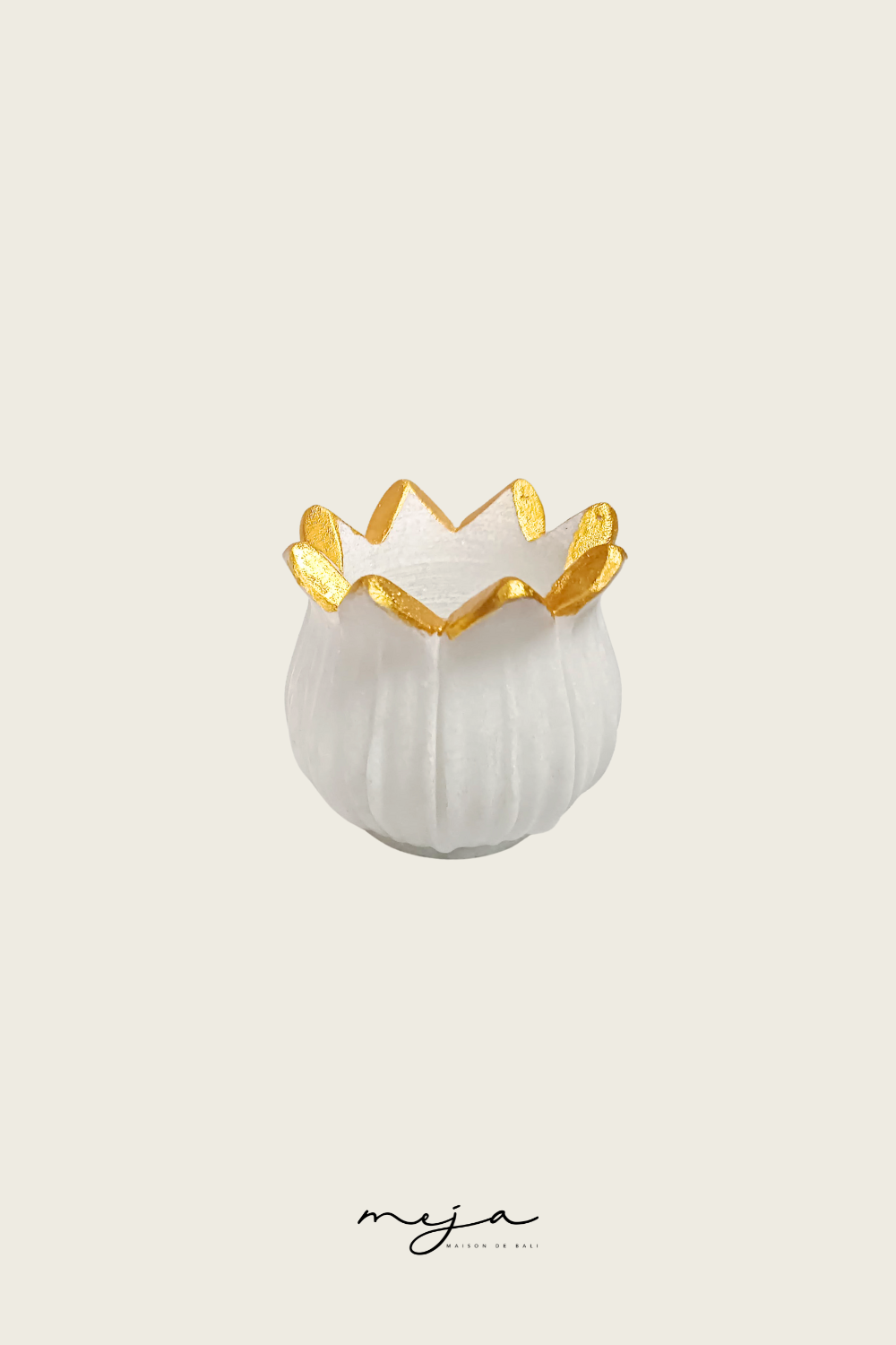 The Eclat Marble Votive Holder by Meja