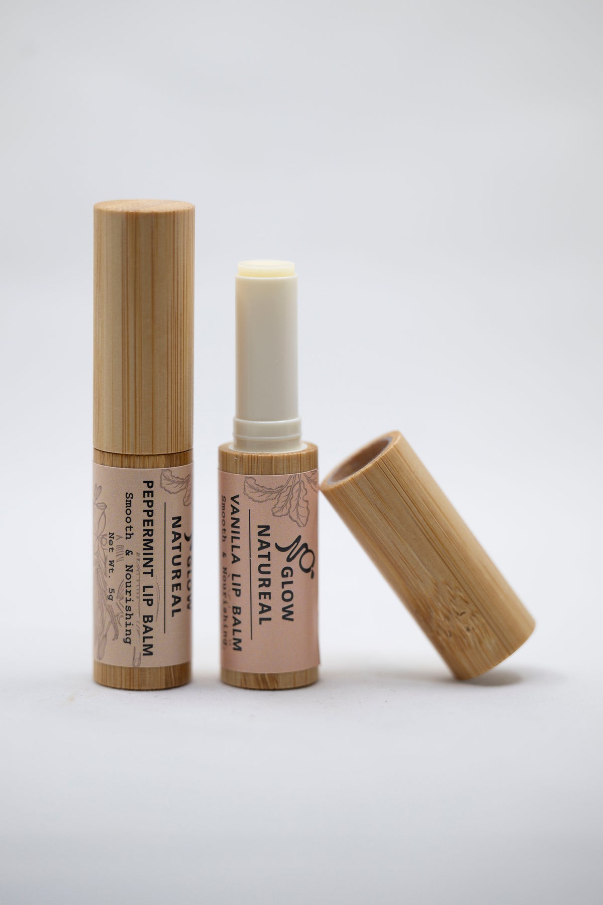 Glownatureal Organic Peppermint Lip Balm – Cocoa Butter, Castor Oil & Vitamin E