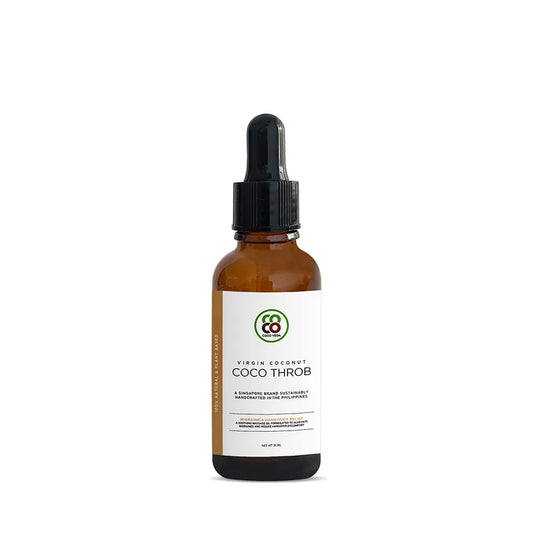 Coco Veda Coco Throb Massage Oil for Migraines, Headaches, Tension & Hangover Relief