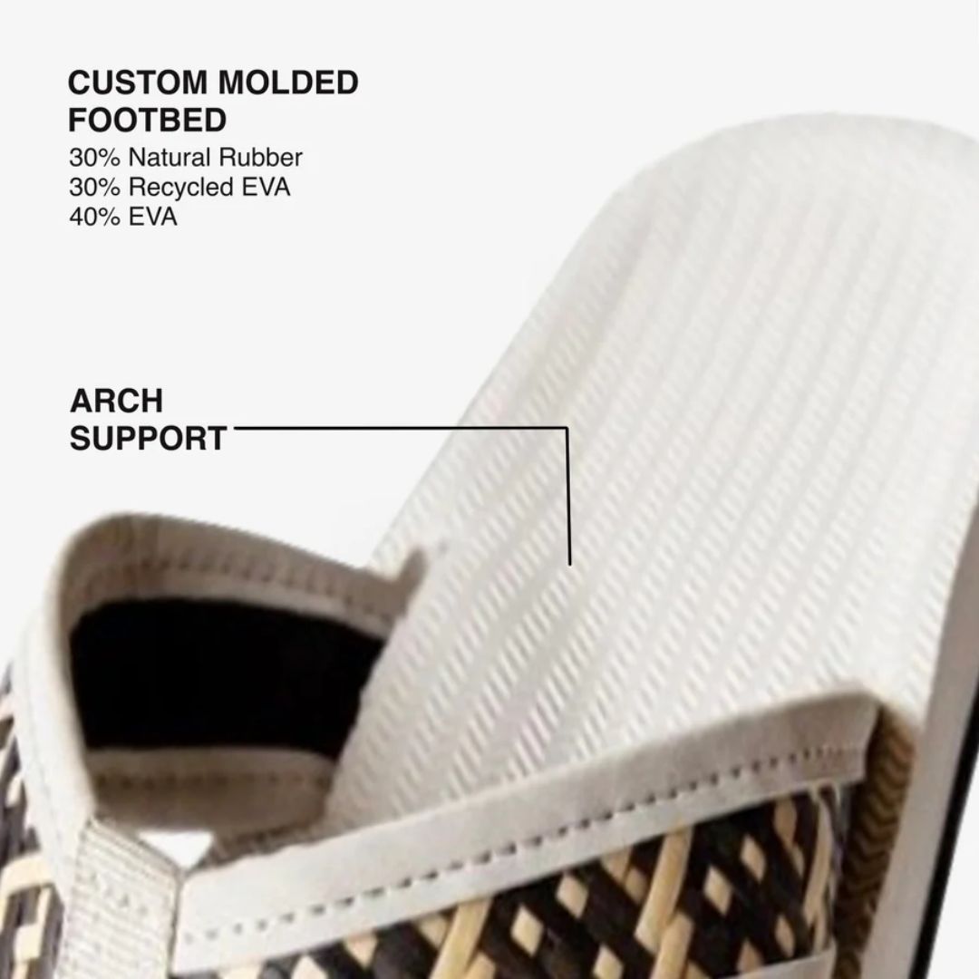 Indosole Handep Mens Flip Flops Handmade Artisan Weave Sea Salt/Gegatas