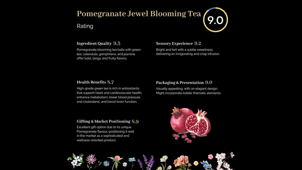 Petale Tea Petite Tin - Pomegranate Jewel