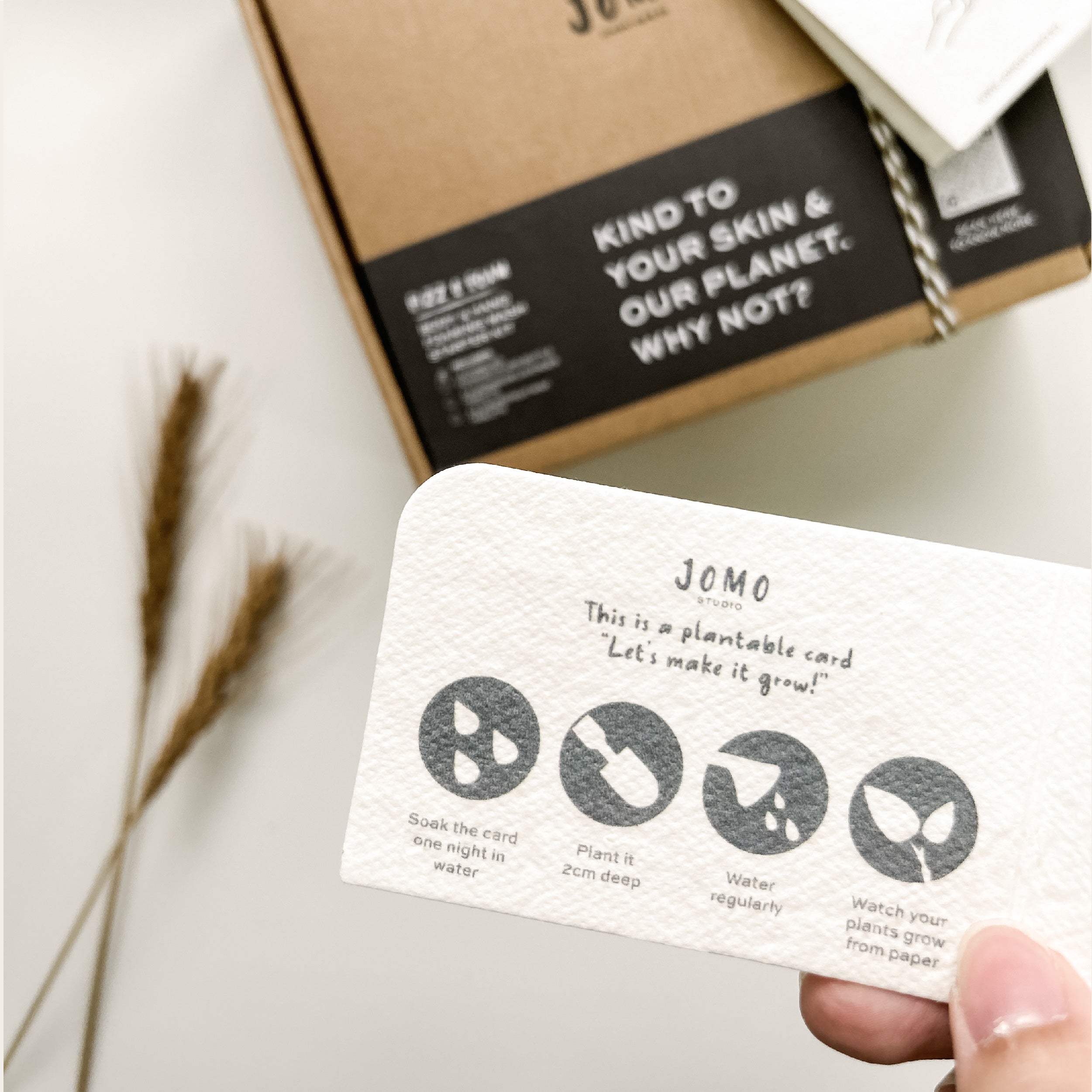 JOMO Studio Hello Beautiful! Plantable Seed card | stationary | The Green Collective SG