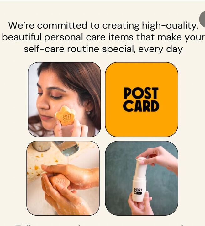 Postcard Plant-based Facial Bar - 60 gm